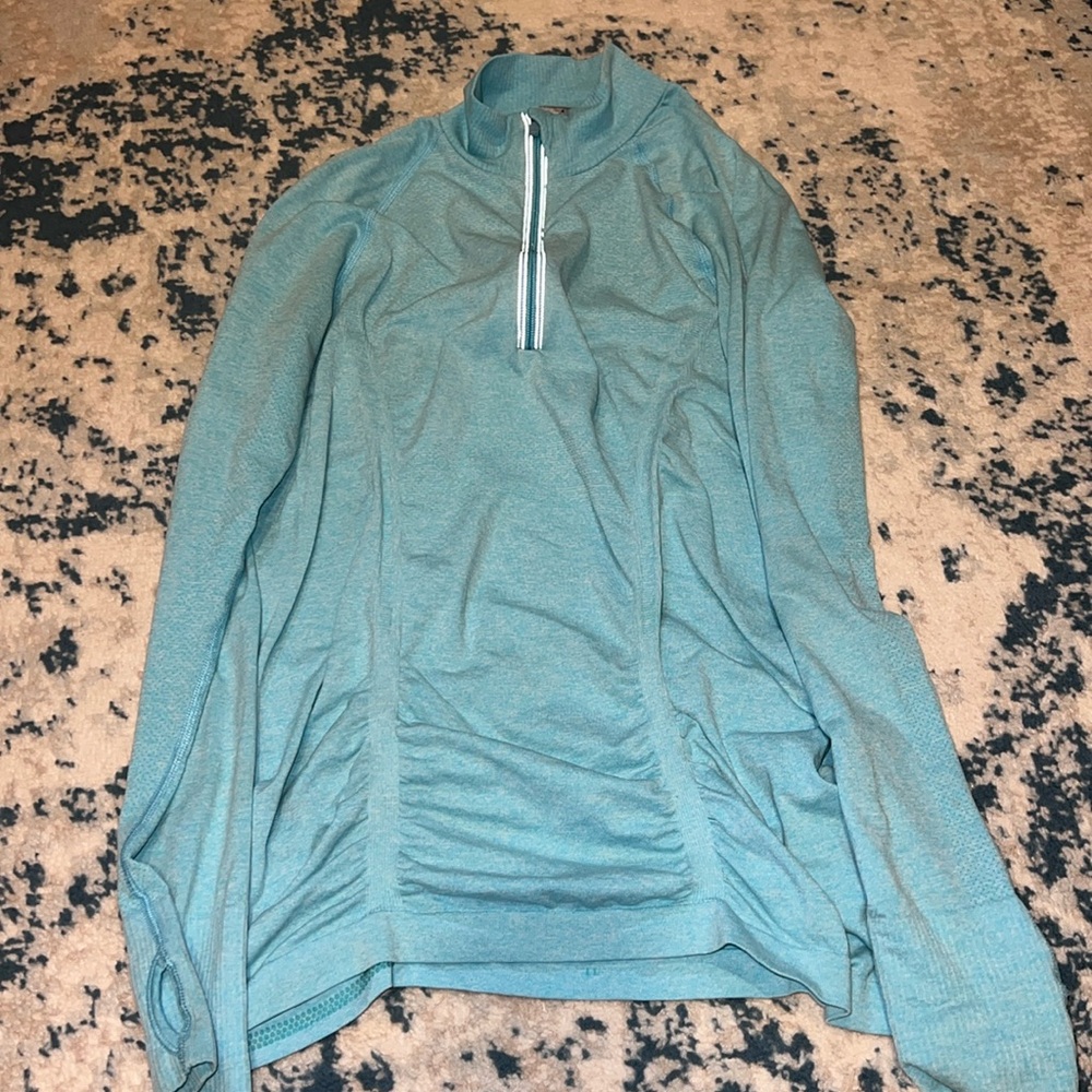 Athleta track jacket Teal size M